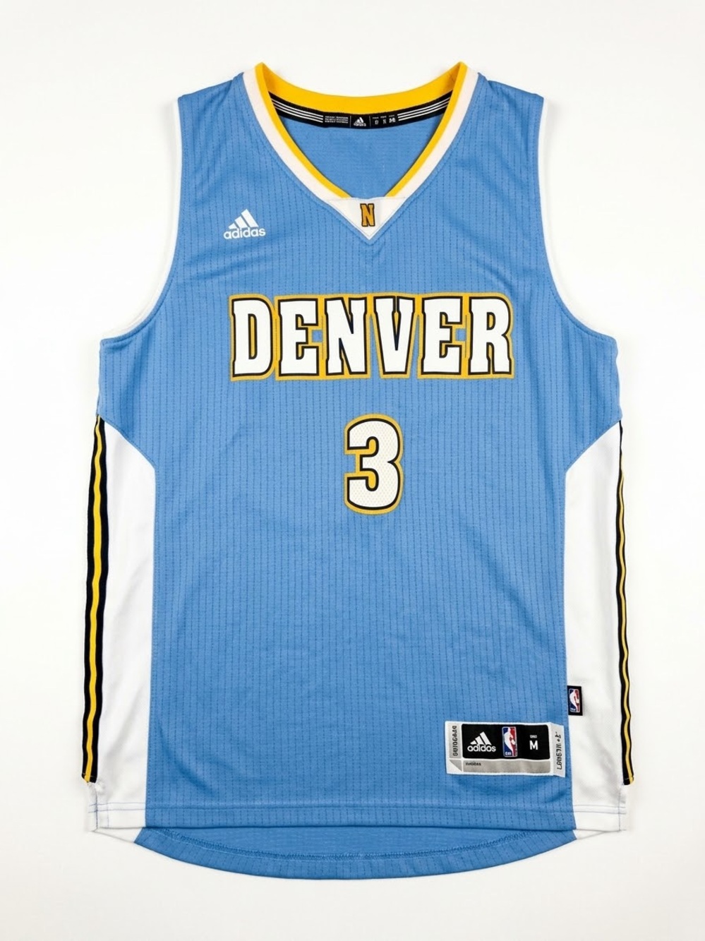Adidas Denver Nuggets Ty Lawson 3 Swingman NBA Jersey Mens Medium Powder Blue